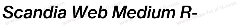 Scandia Web Medium R字体转换